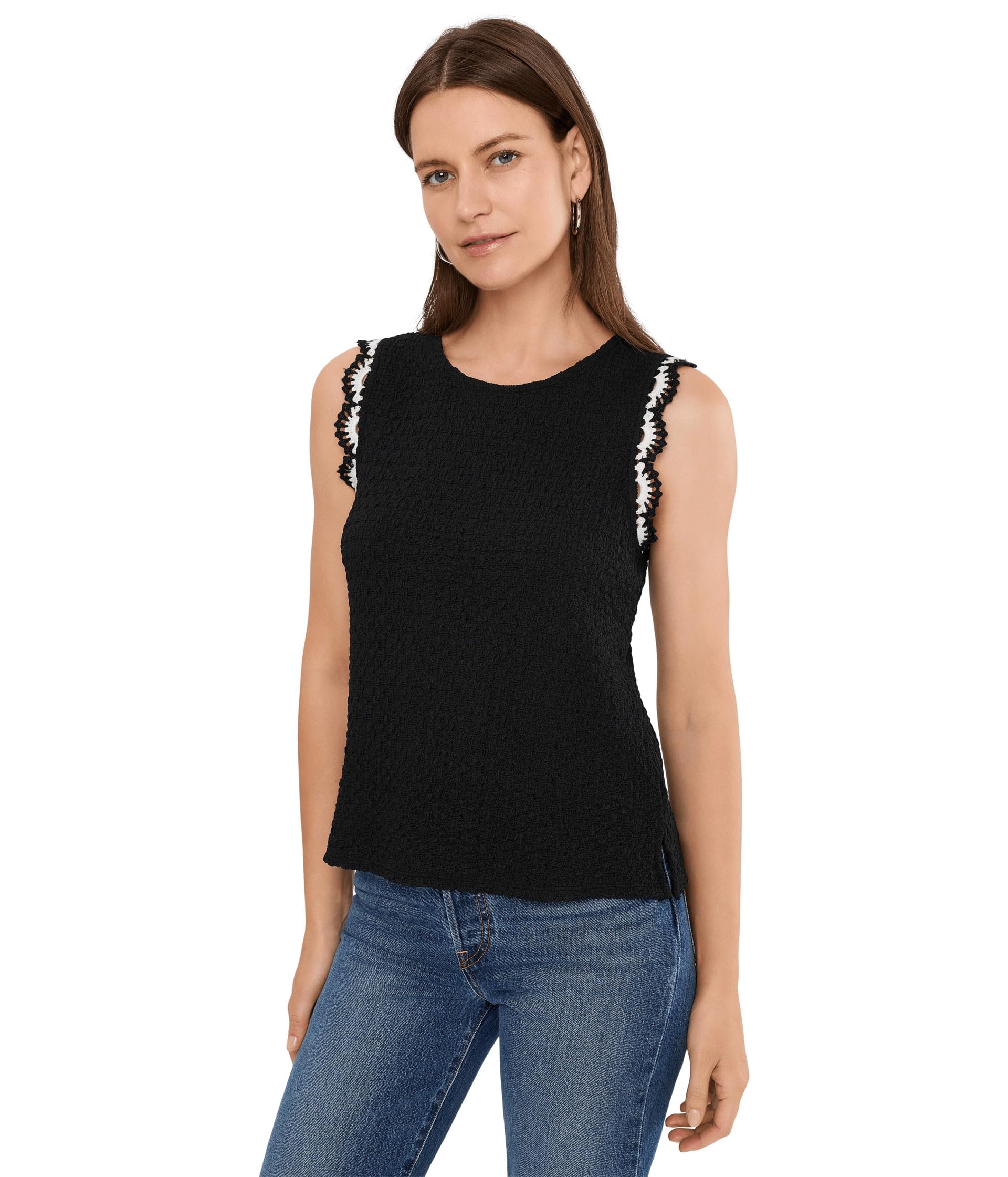 Майка Crew Neck Tank с волнистым краем