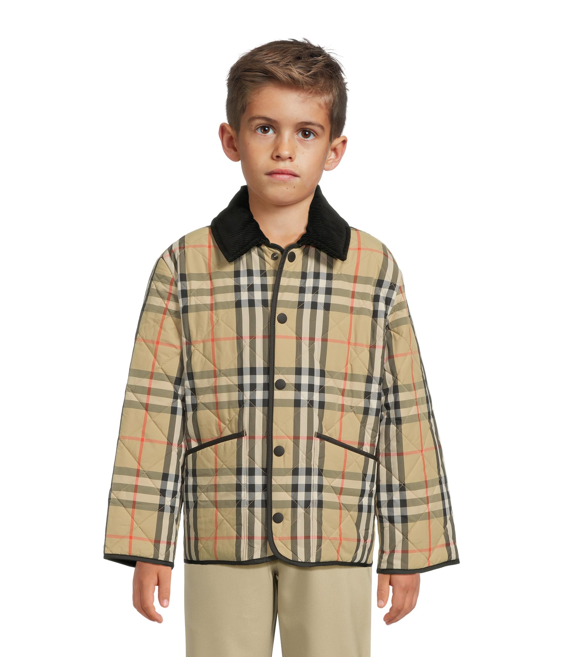 Milo Check Quilted Jacket (big Kids)