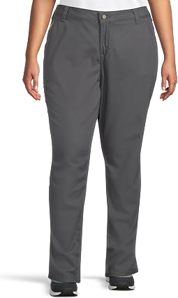 Plus Size FR Stretch Duralight Canvas Stackable Straight Leg Pants