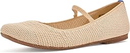 Cream Raffia-knit