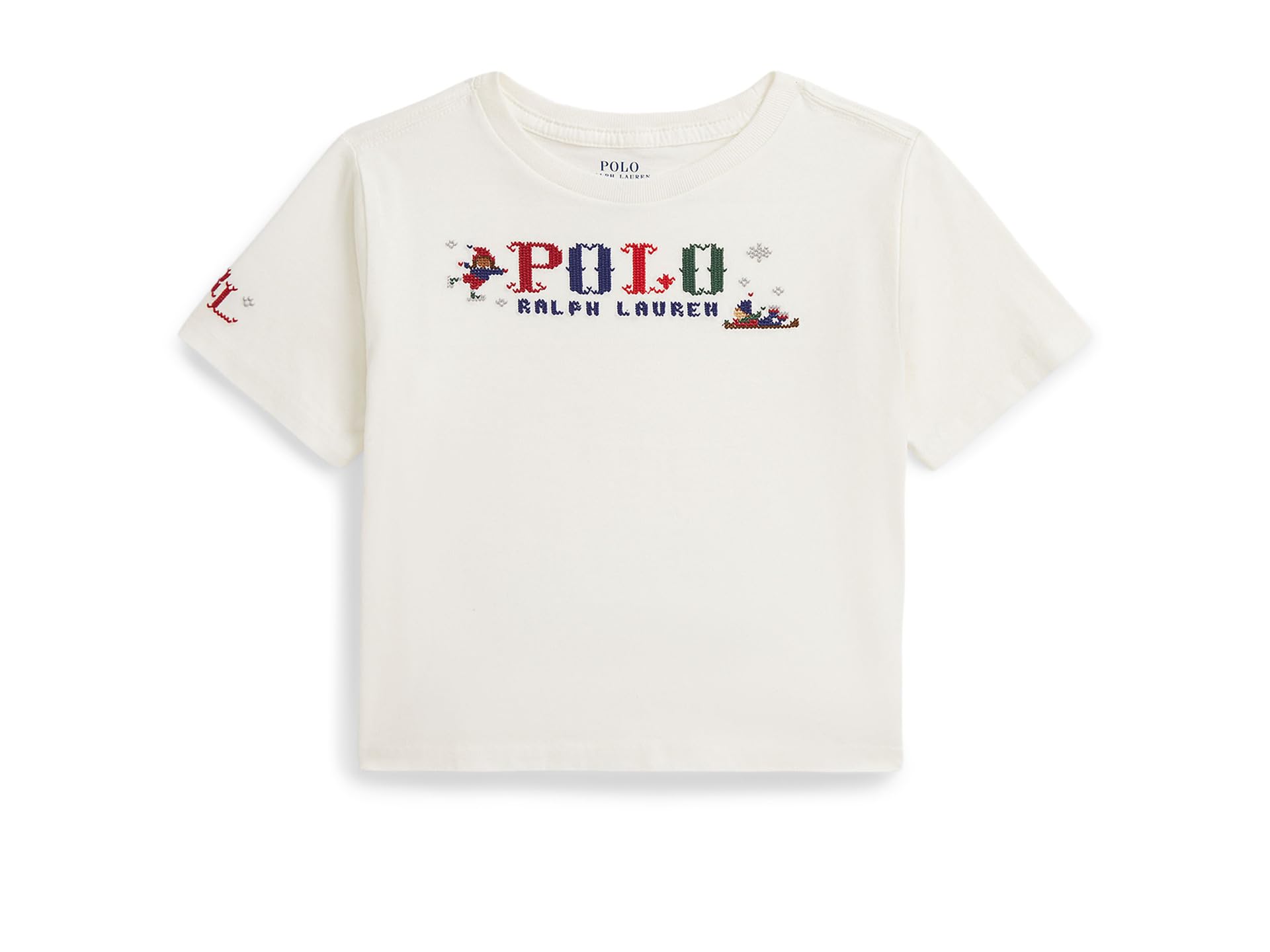 Logo Cotton Jersey Boxy Tee (Toddler/Little Kid)