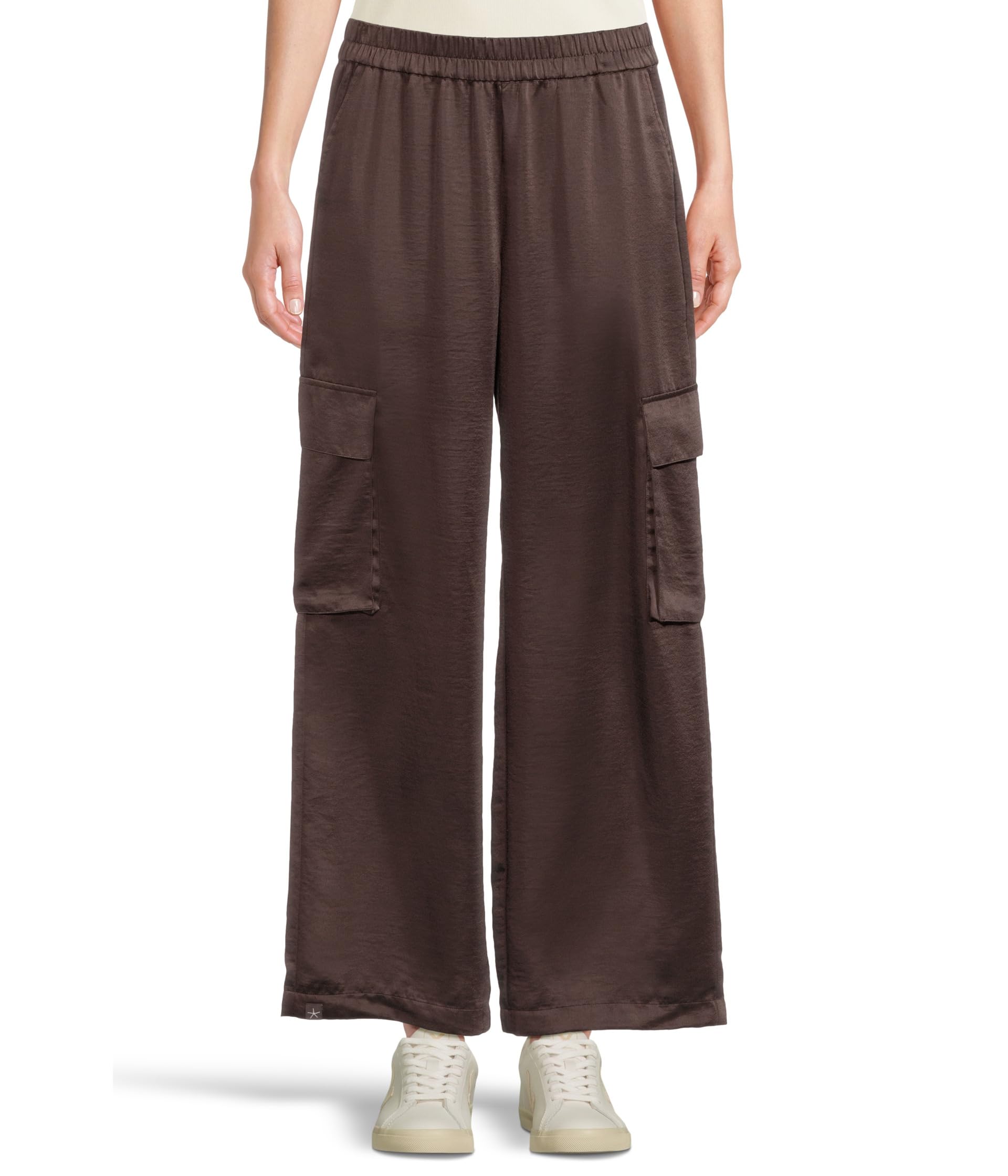 Liquid Satin Wide Leg Cargo Pant