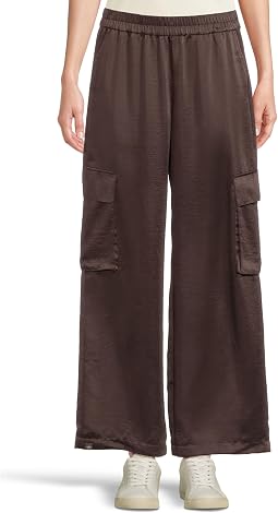 Liquid Satin Wide Leg Cargo Pant