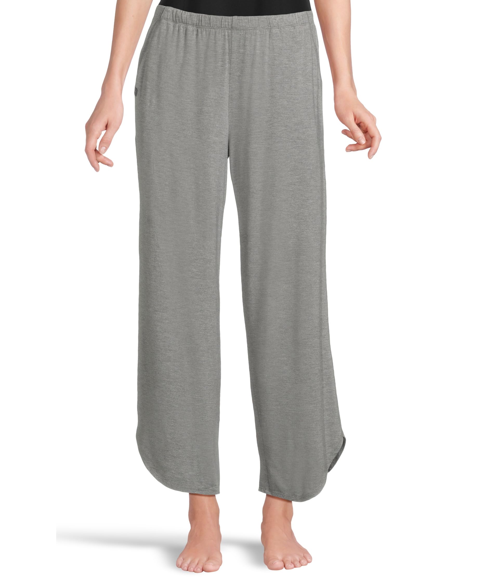 Ultra Soft Jersey Curved Hem Cropped Pant
