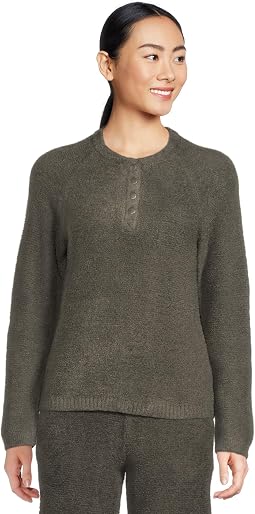 Cozychic Lite® Textured Raglan Sleeve Henley