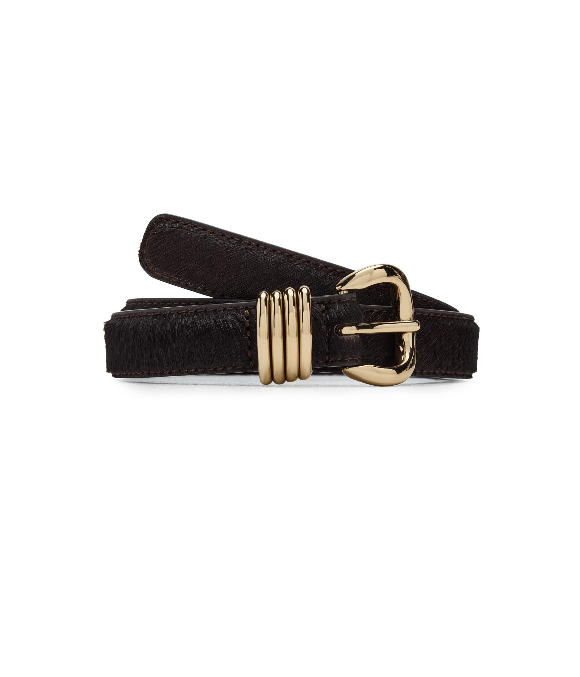 Metal Keeper Belt in Haircalf