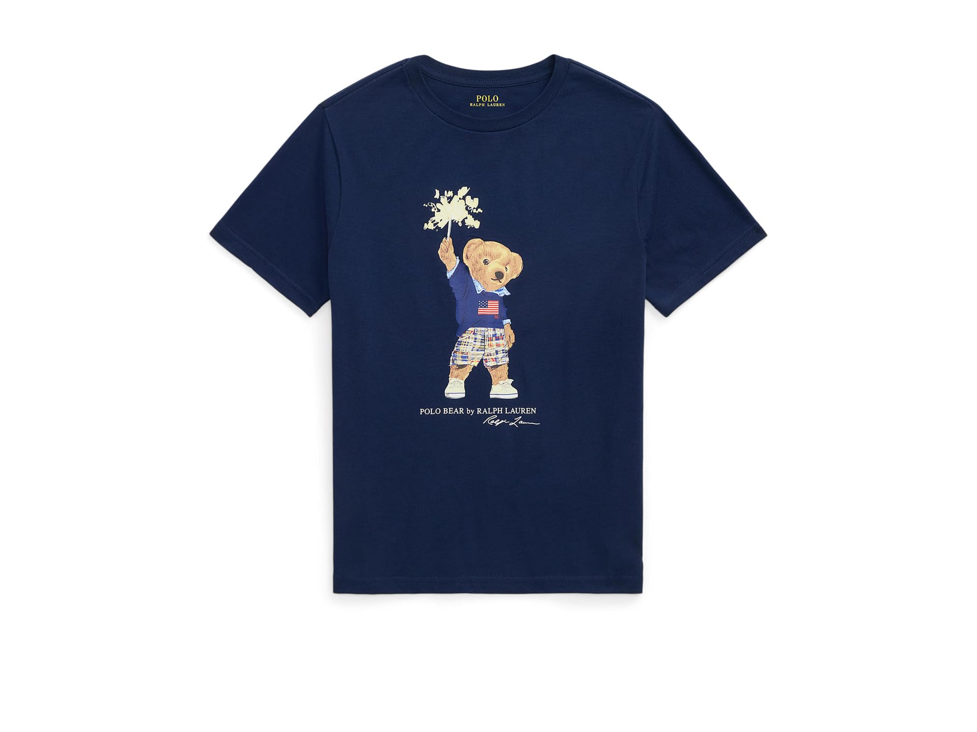 Футболка из джерси с медведем Polo для детей от Polo Ralph Lauren Kids