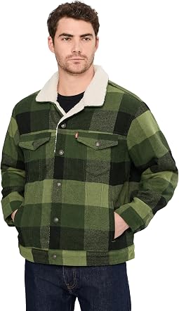 Ветровка Relaxed Fit Plaid Trucker
