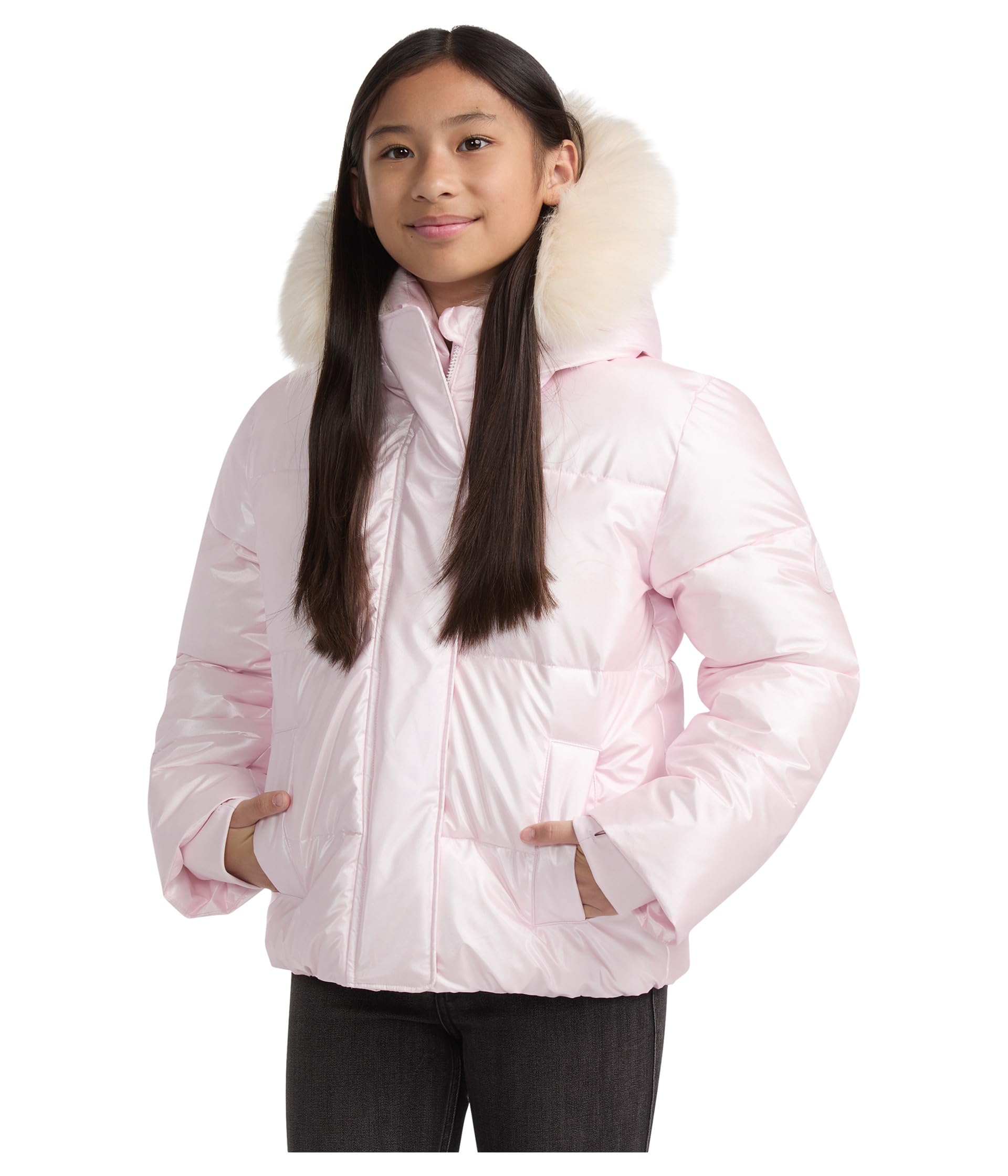 abercrombie kids детский пуховик с ярким блеском шайни ультро паффер (подросток)