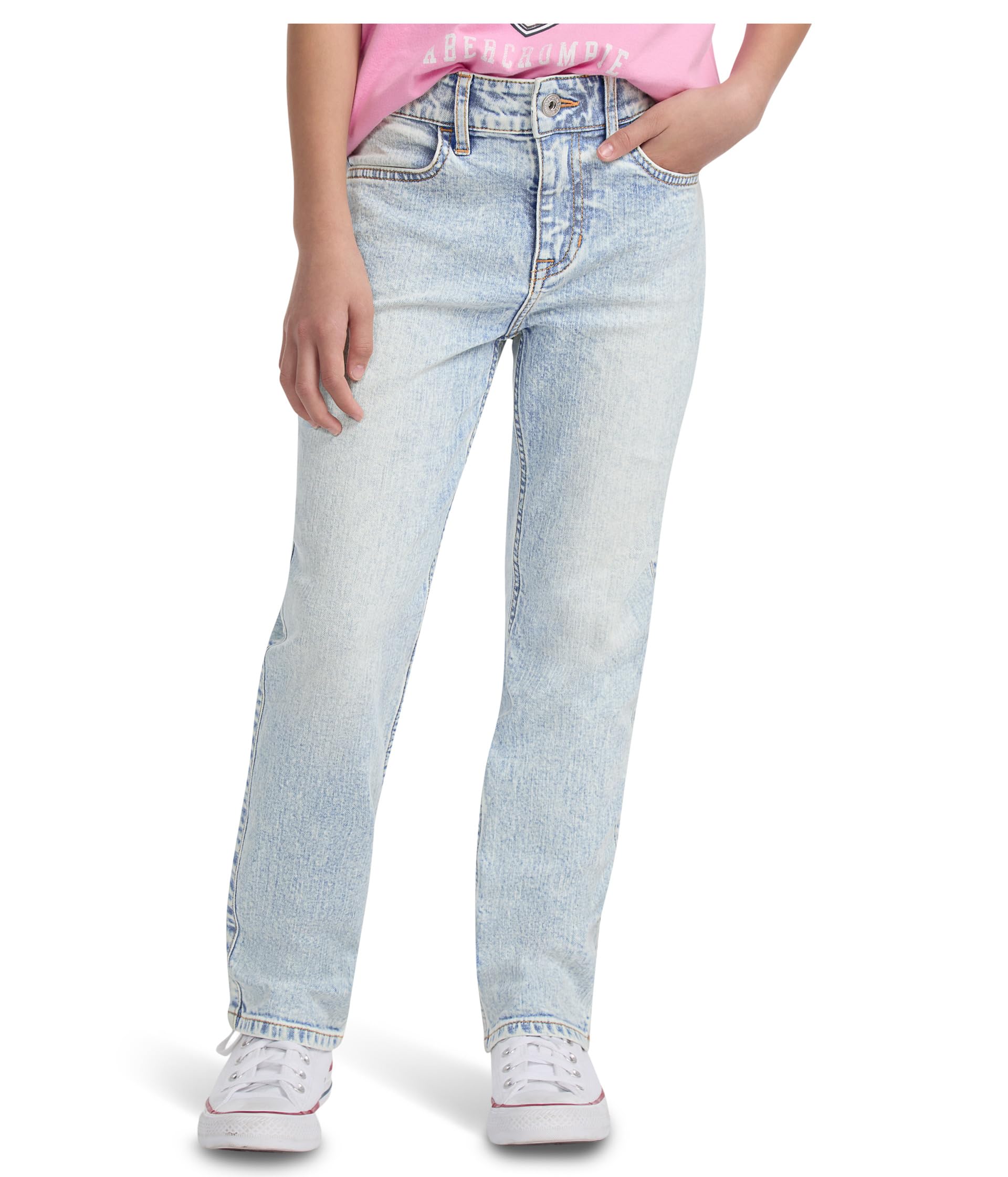 High-Rise 90s Straight Jeans (Big Kid)