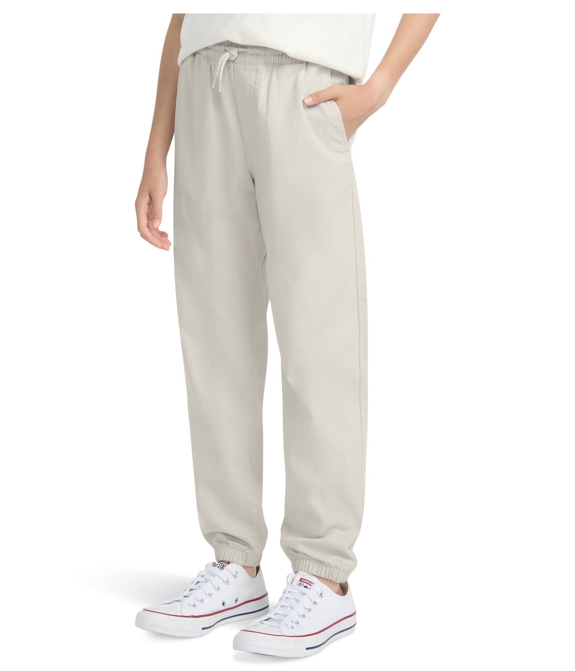 Slim Twill Joggers (Big Kid)