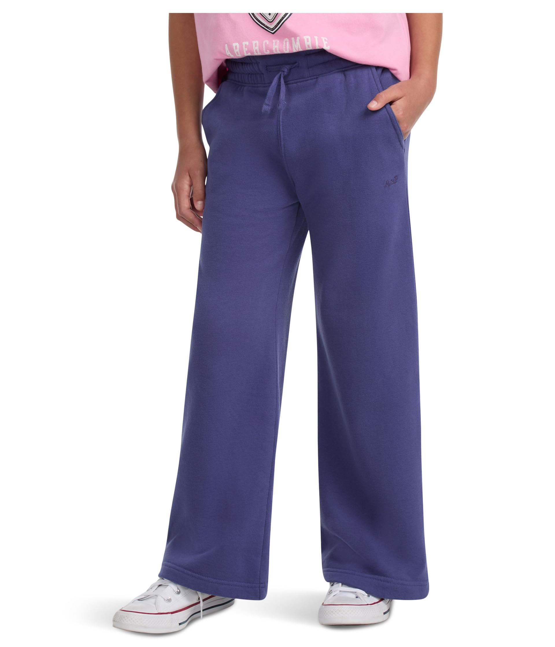 Essential Wide Leg Fleece Pants (Big Kid)