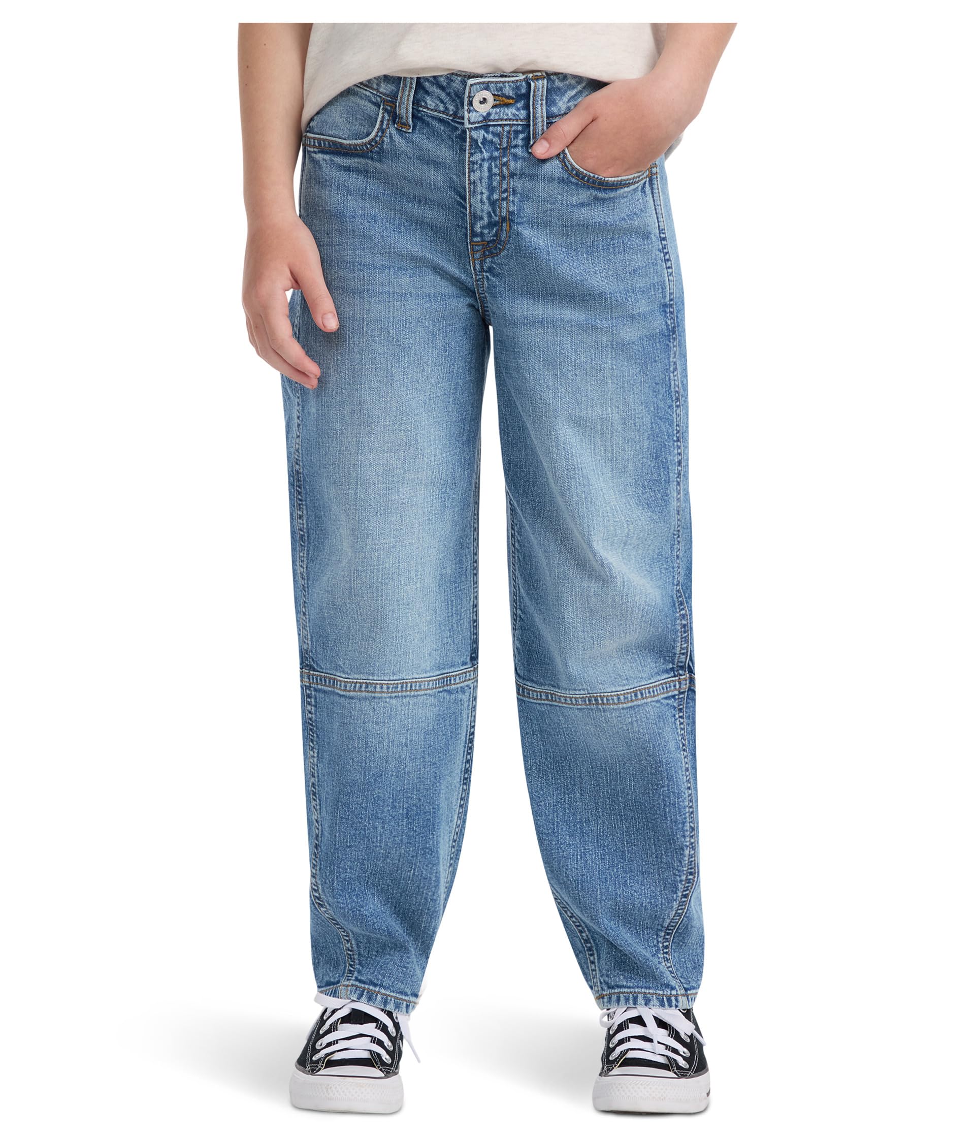 High-Rise Balloon Jeans (Big Kid)