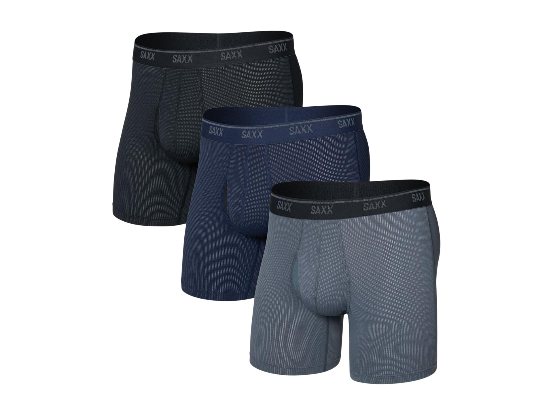 Quest Quick-Dry Mesh Boxer Brief Fly 3-Pack