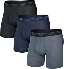 Боксеры-брифы с быстрым высыханием и сетчатой вставкой, 3 шт. Quest Quick-Dry Mesh Boxer Brief Fly