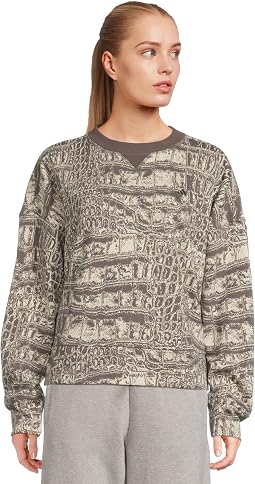 Свободная футболка с принтом Loose Sweatshirt Printed