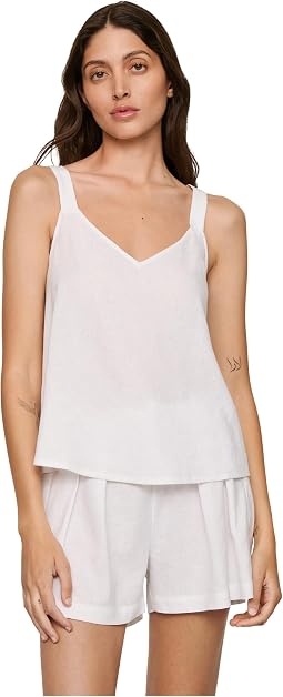 Linen Blend V-Neck Cami