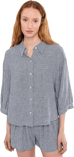 Gingham White/Navy 1
