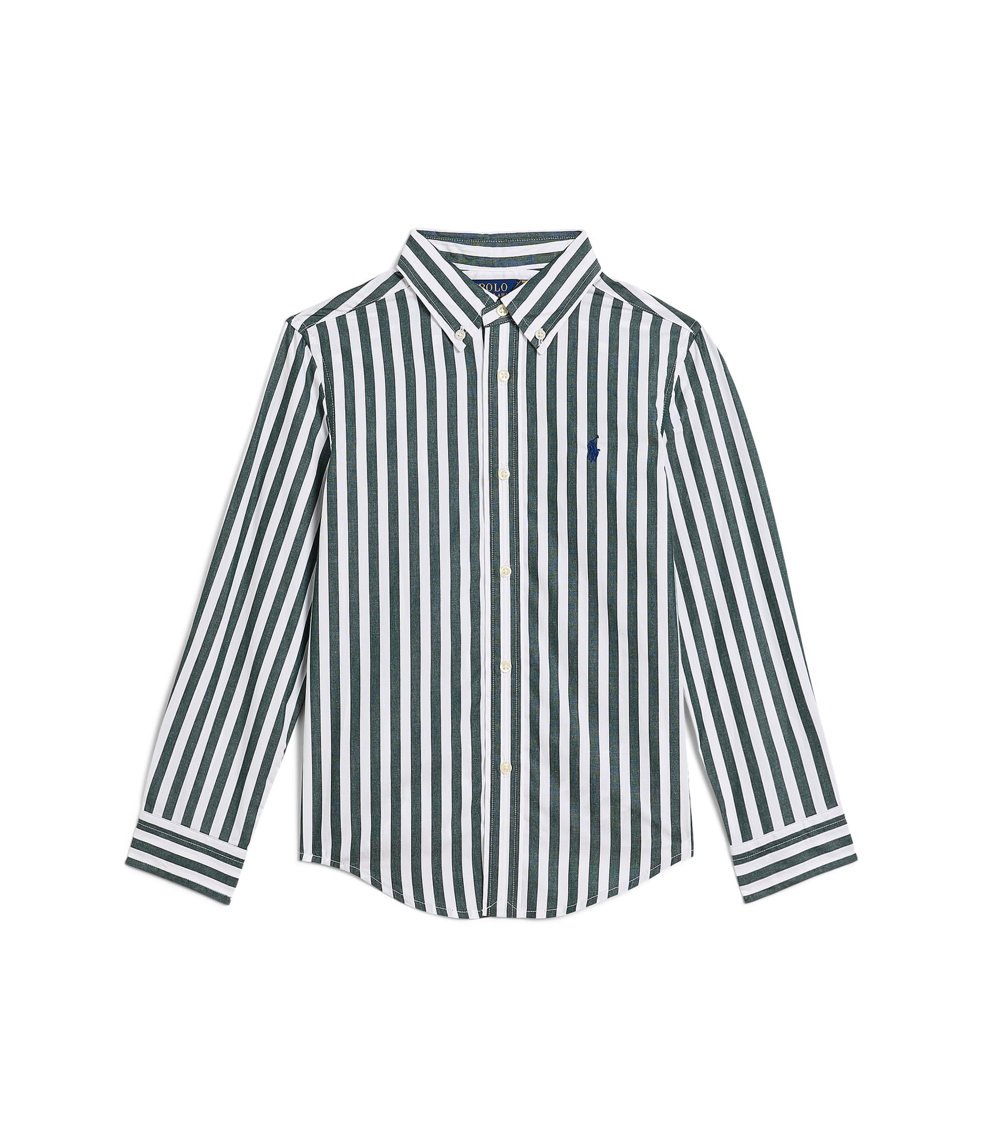 Striped Cotton Poplin Shirt (малыш/ребенок младшего возраста)
