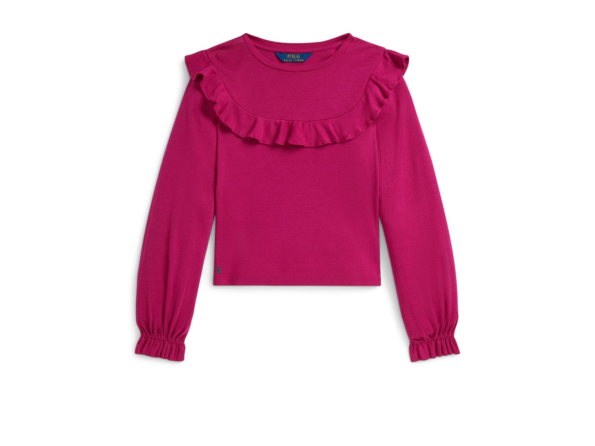 Ruffled Cotton-Modal Top (Big Kid)