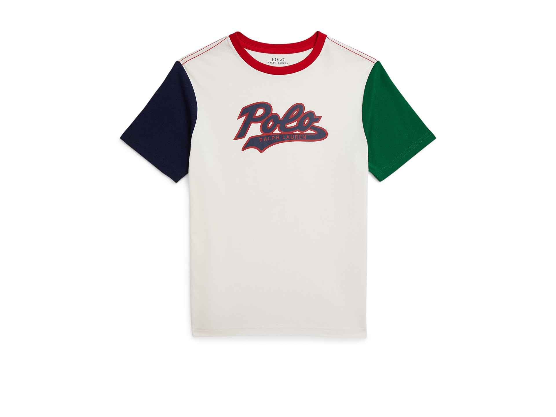 Logo Color-Blocked Cotton Tee (Big Kid)