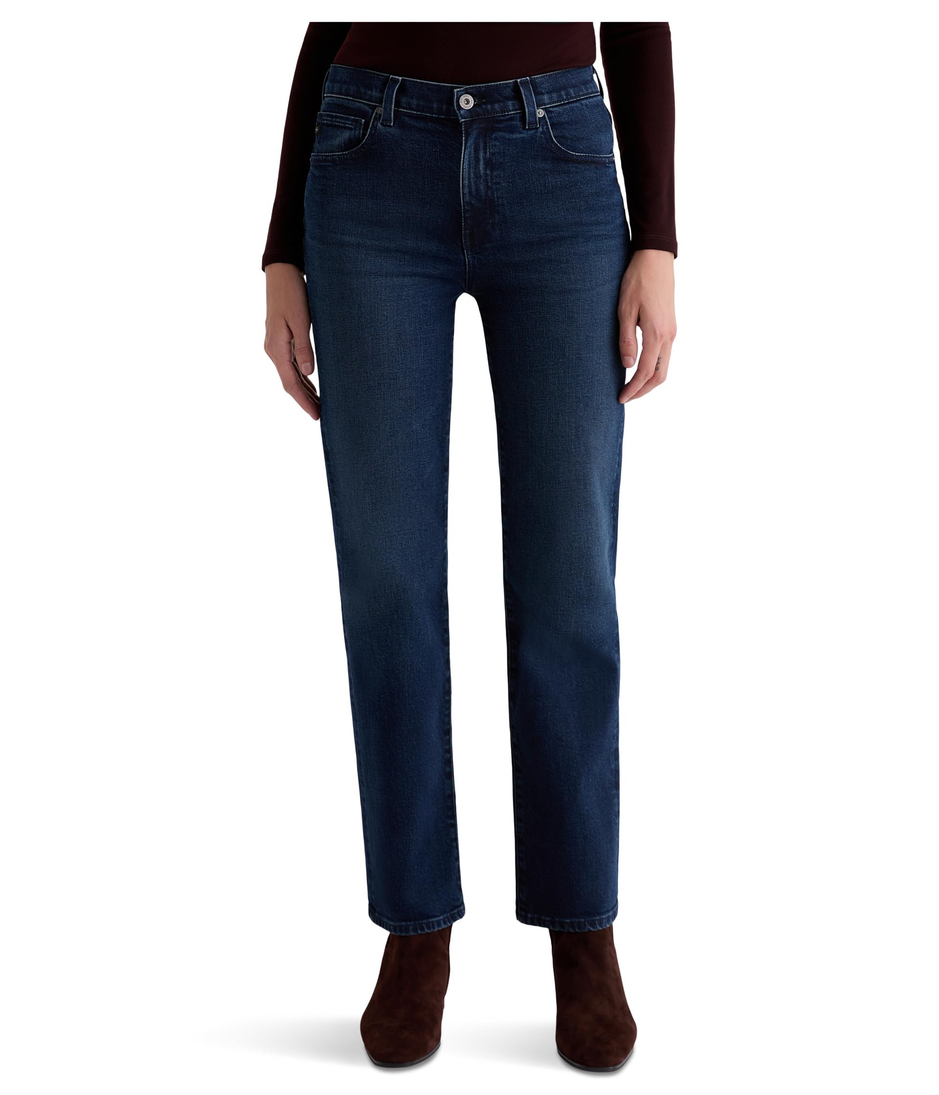 Brinley Mid Rise Straight In Midnight Sun