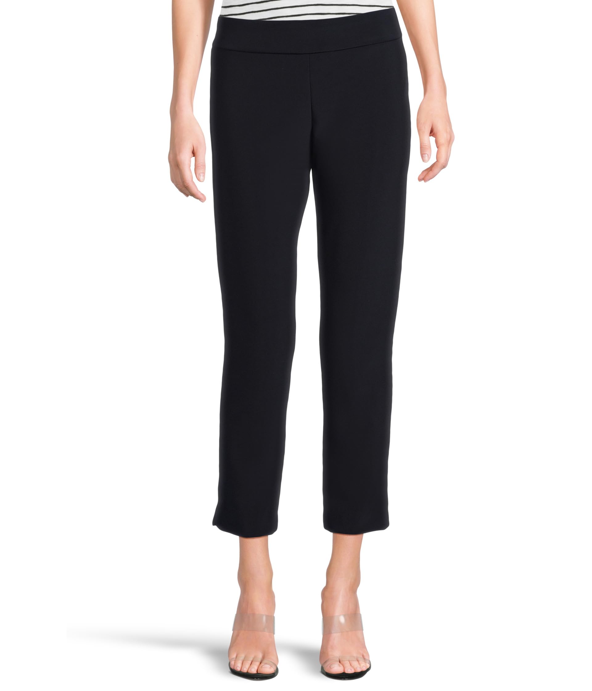 Pull On Microfiber Ankle Pants