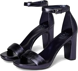 Navy Mettalic Leather