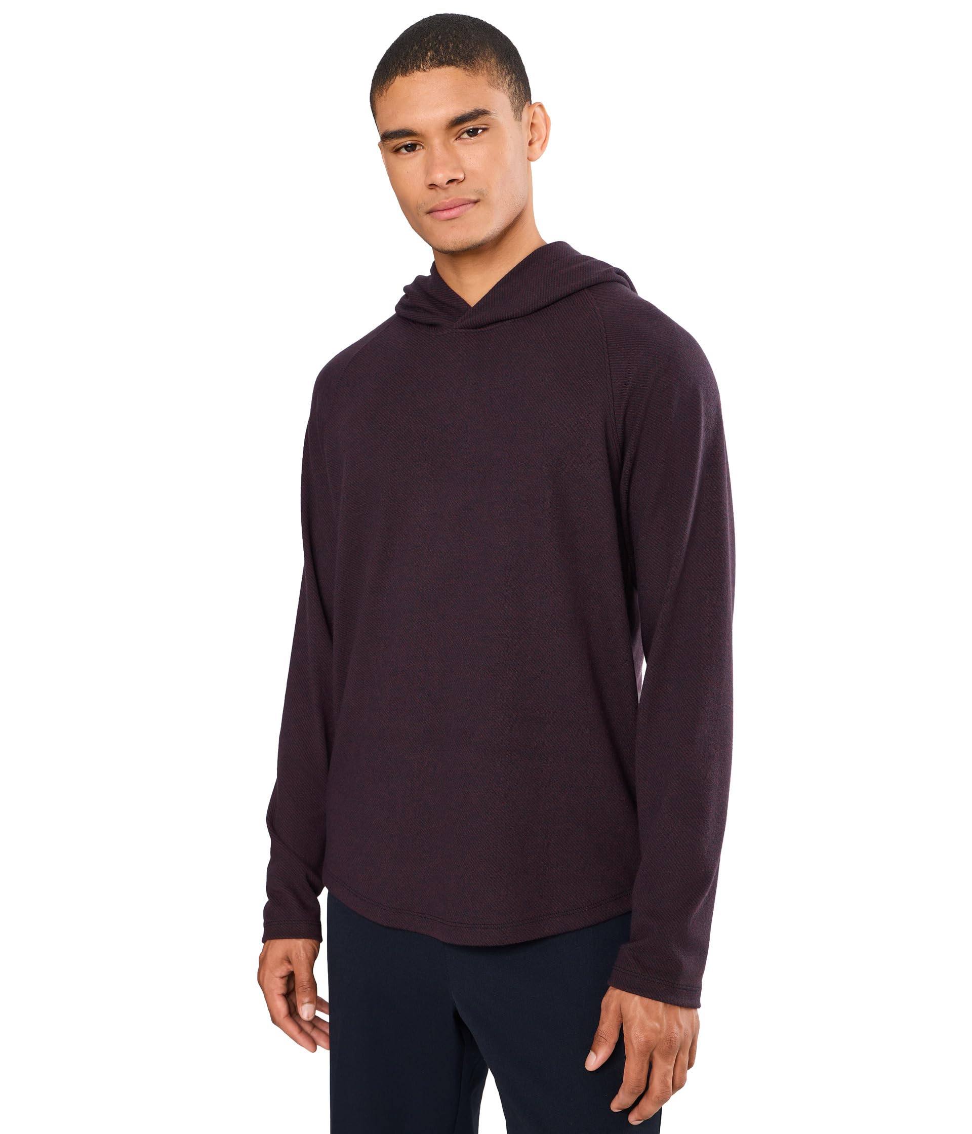 Broken Twill Pull-On Hoodie