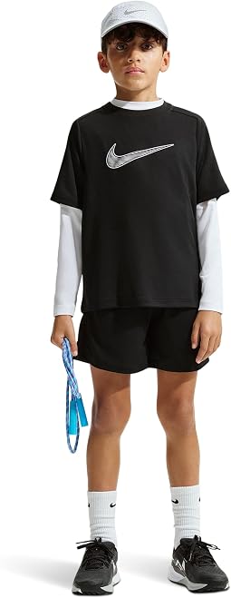 Гибридная футболка с коротким рукавом Dri-FIT™ Multi (маленький/большой ребенок)