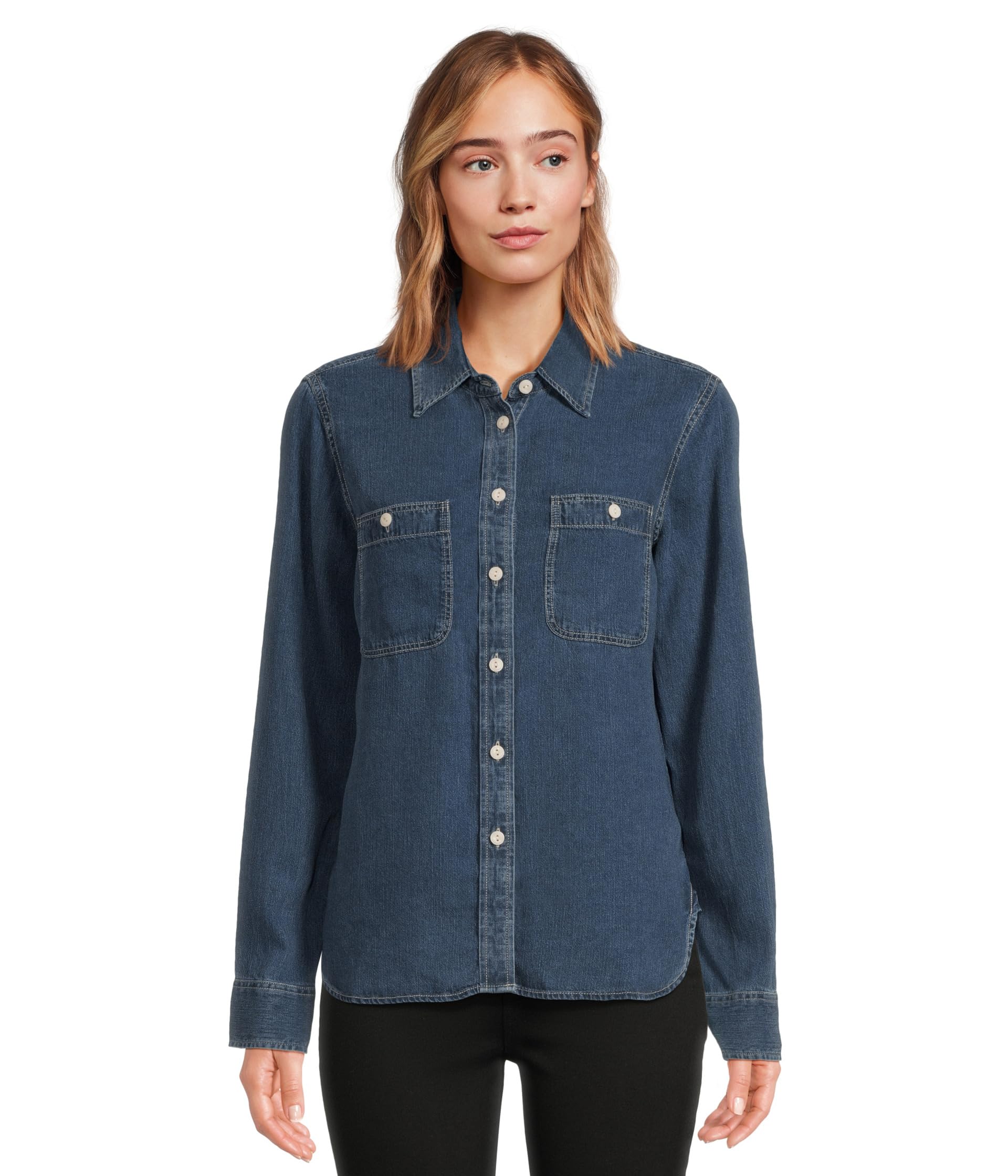 Классическая рубашка из денима Tried And True Chambray