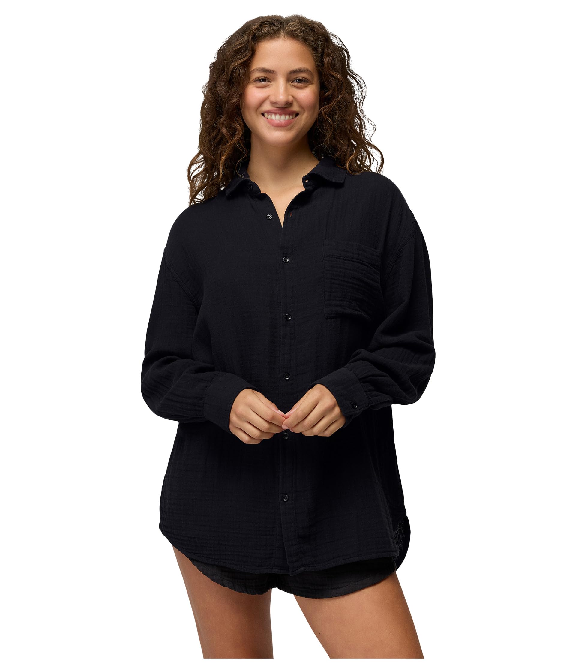 Hideaways Button Down Top
