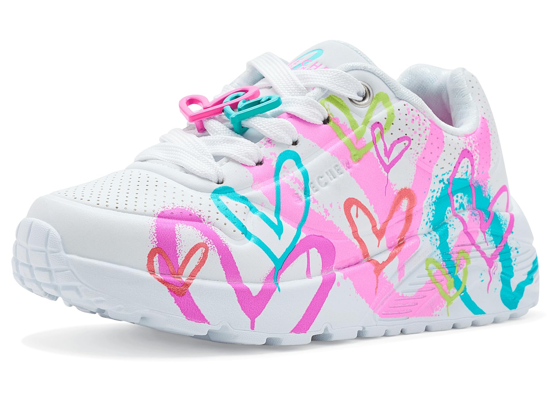 Skechers X James Goldcrown-Uno Lite - Flutter Hearts 314965L (Little Kid/Big Kid)