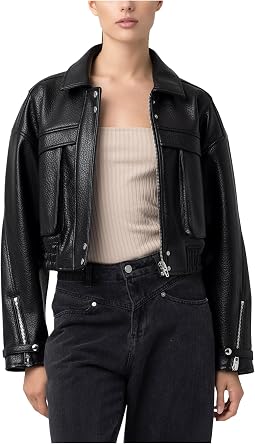 Epic Moment Leather Bomber Jacket