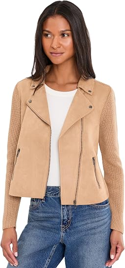 Mixed Media Moto Jacket