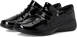 Black Crinkle Patent Synthetic