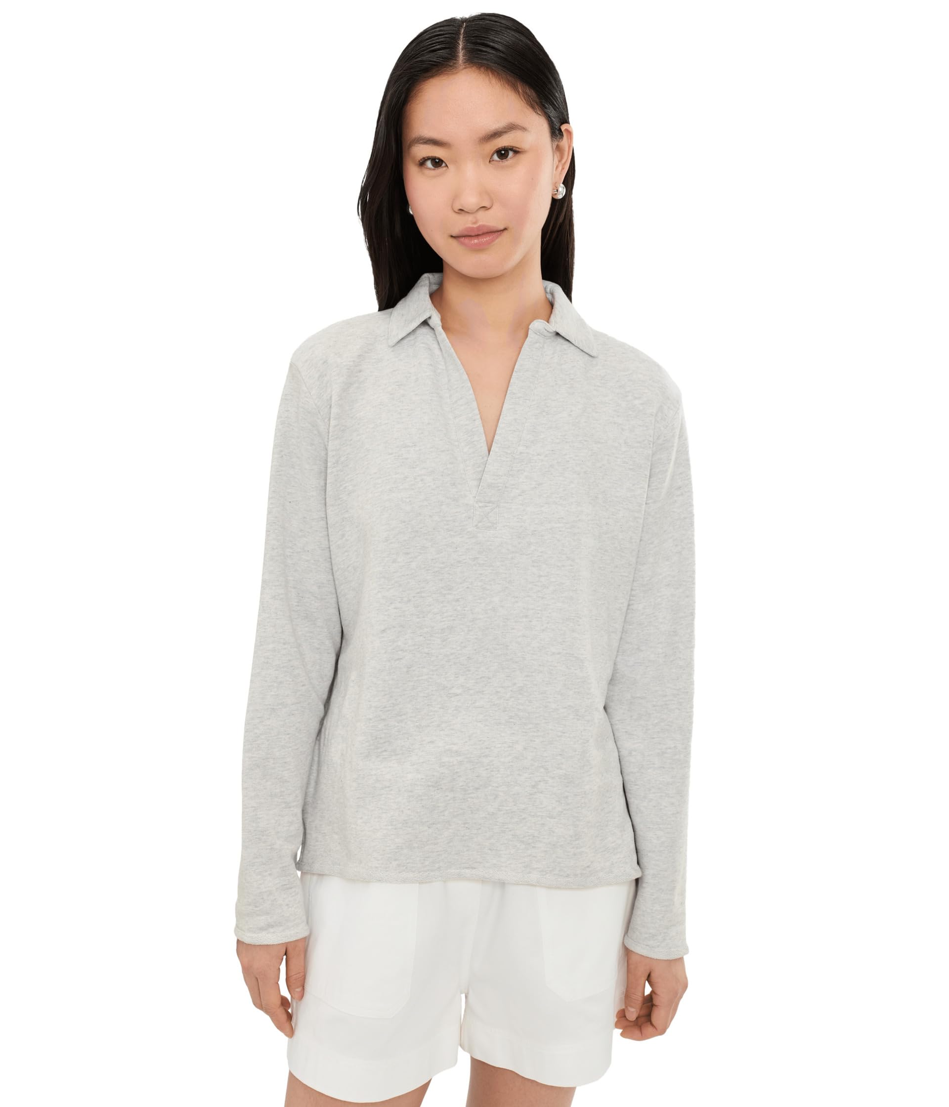 French Terry Polo Sweatshirt