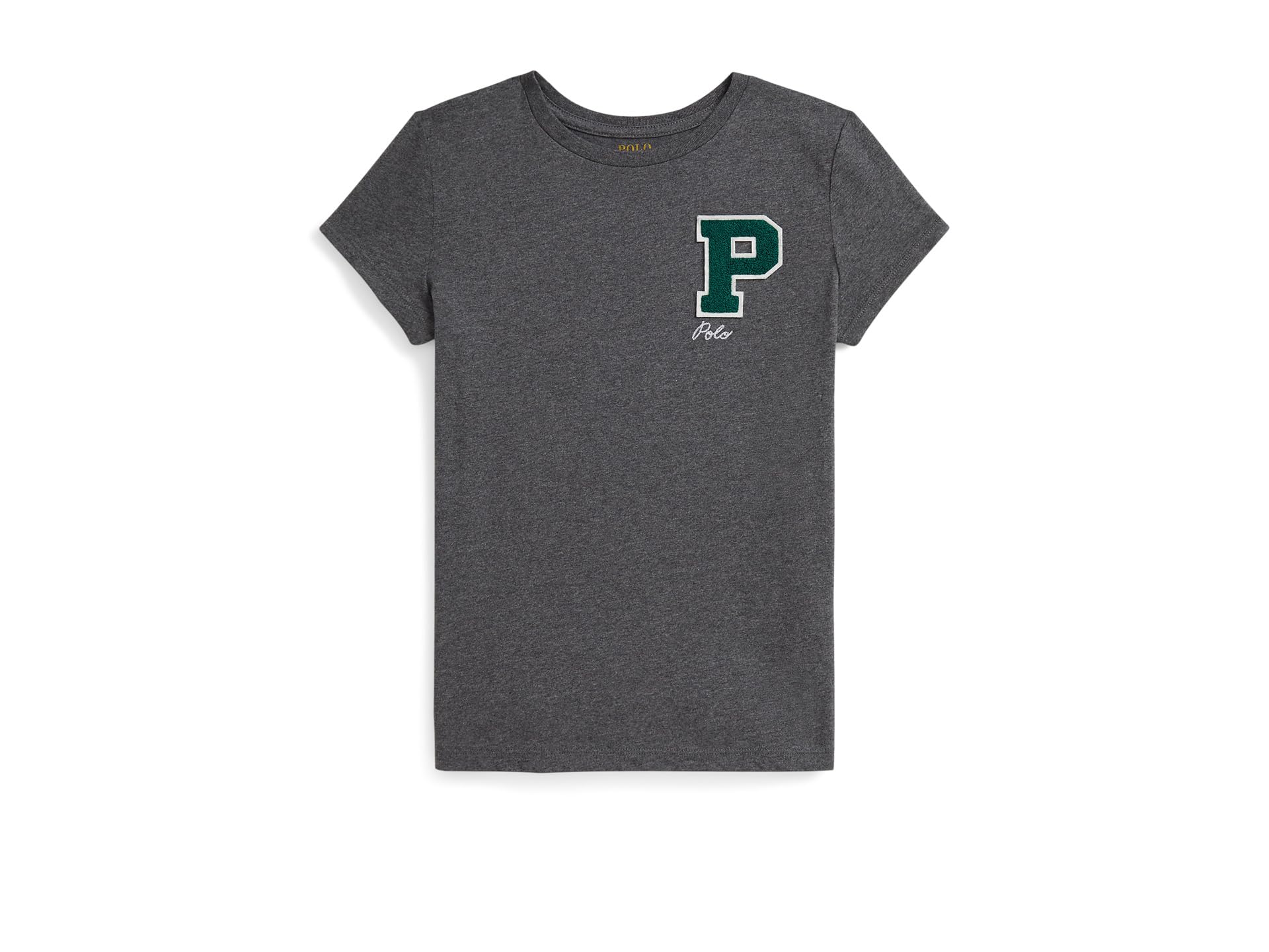 Cotton Jersey Letterman Tee (Big Kid)