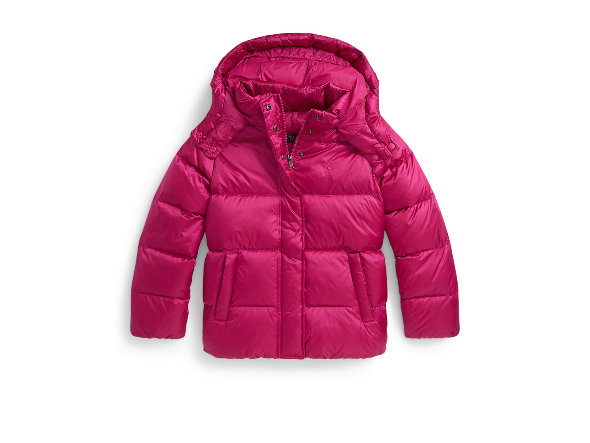 Metallic Down Hooded Jacket (Big Kid)