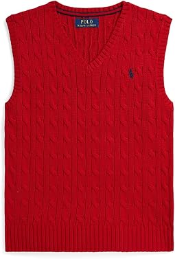 Cable-Knit Cotton Sweater Vest (Big Kid)