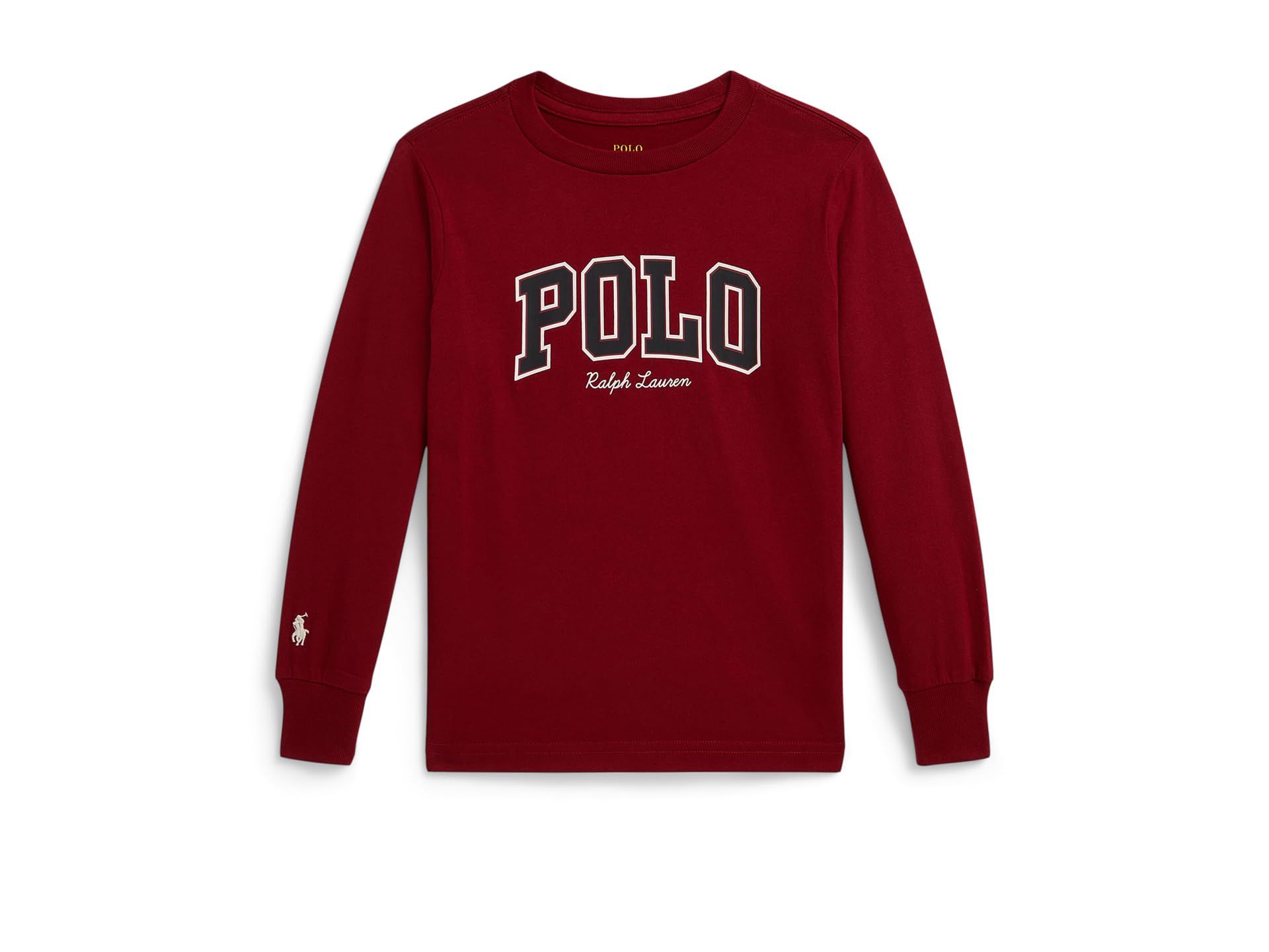 Logo Cotton Long Sleeve Tee (Toddler/Little Kid)