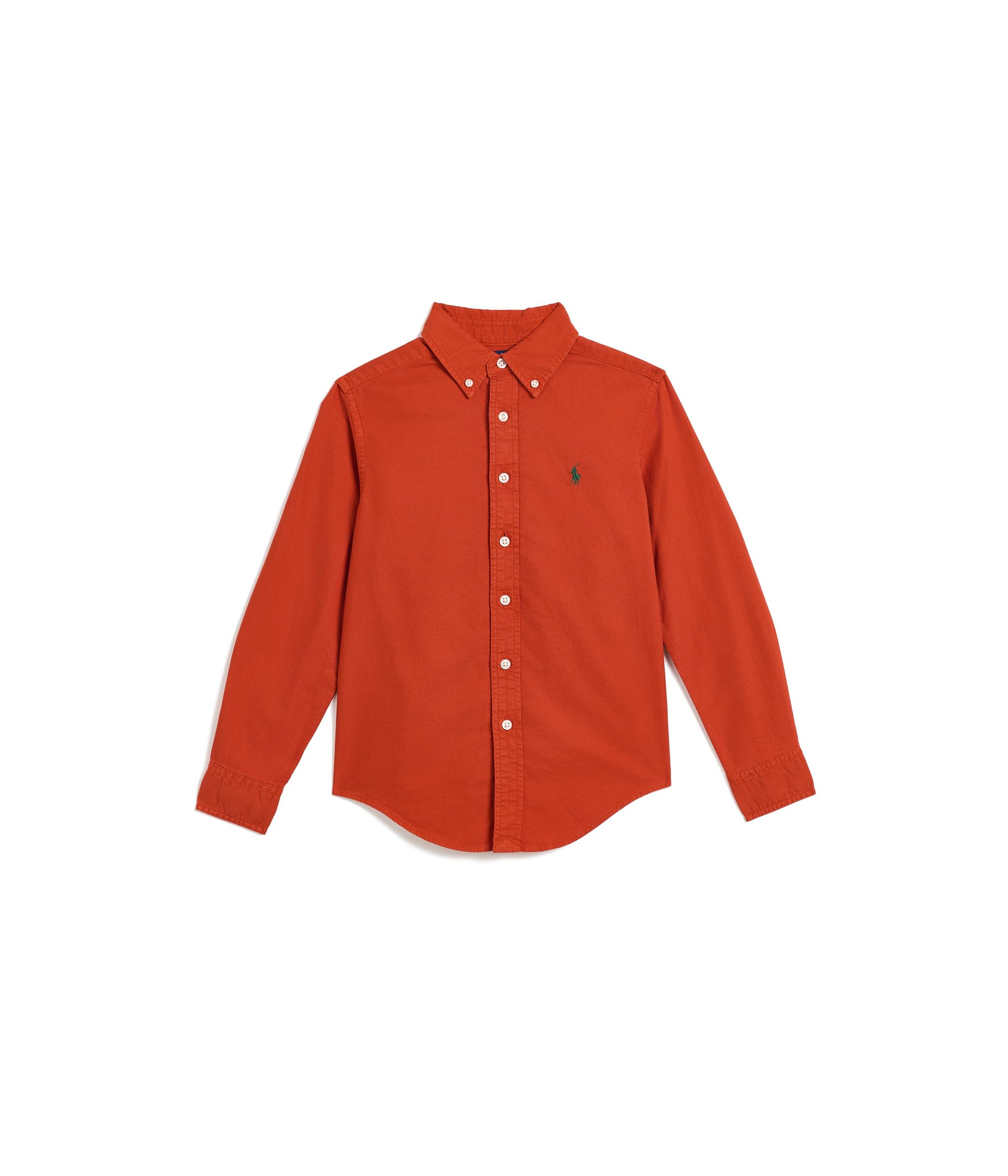 Garment-Dyed Cotton Oxford Shirt (Big Kid)