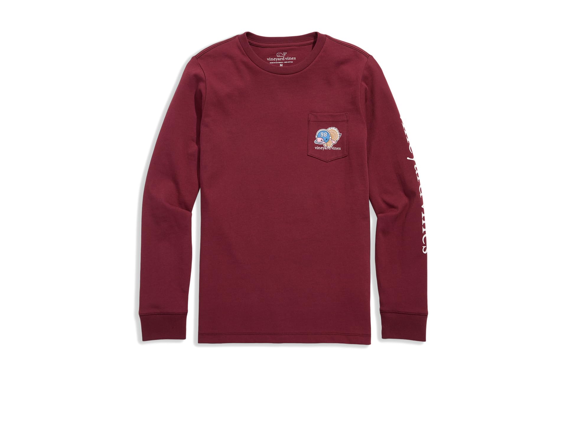 Football Turkey Whale Long Sleeve Pocket Tee (Little Kid/Big Kid)