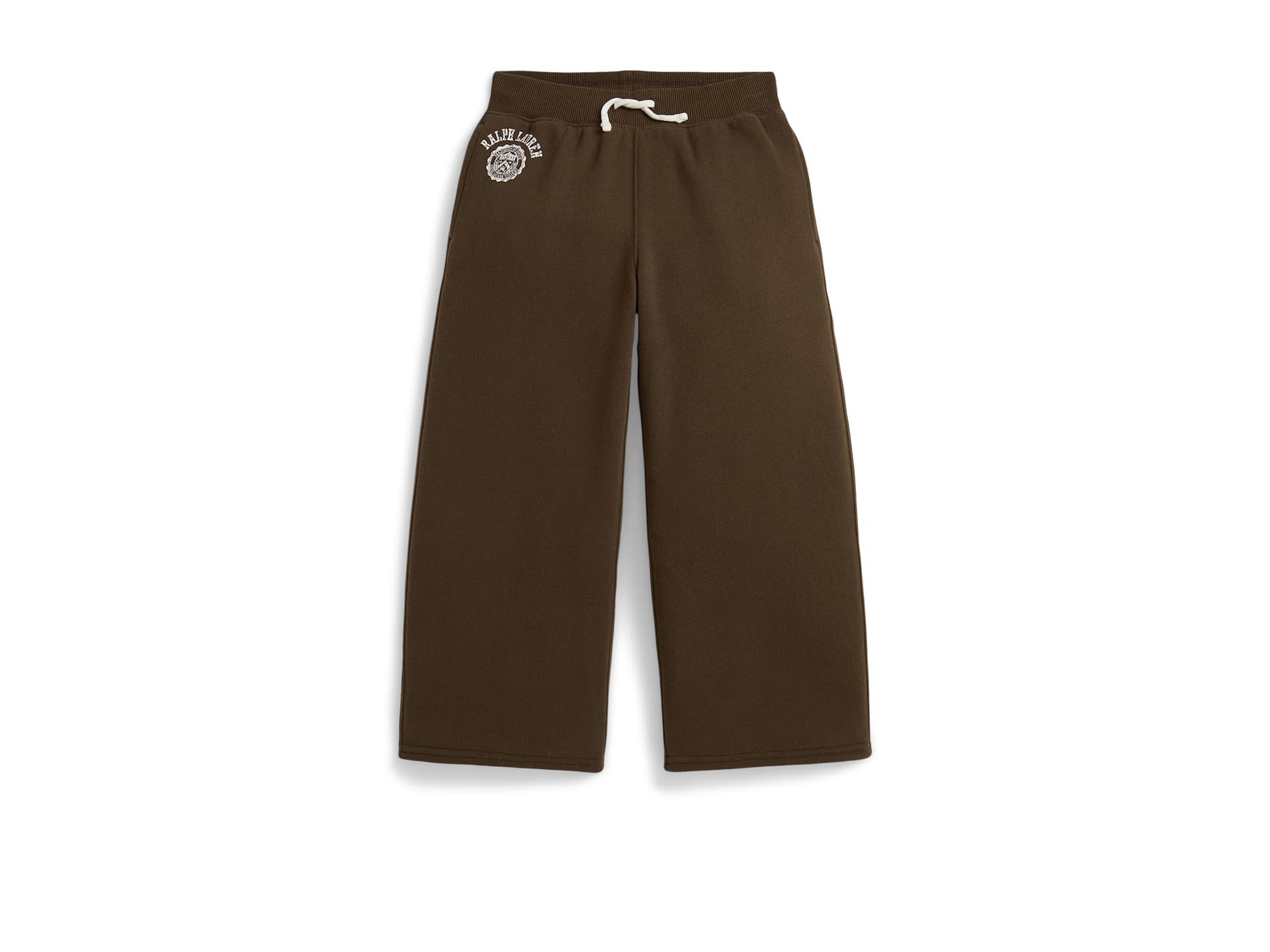 Брюки с широкими штанинами Logo Crest Fleece Wide-Leg Pants (Ребенок ясельного возраста/Младший ребенок)