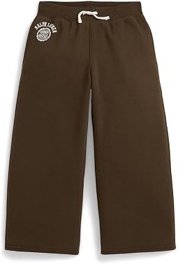 Logo Crest Fleece Wide-Leg Pants (Toddler/Little Kid)