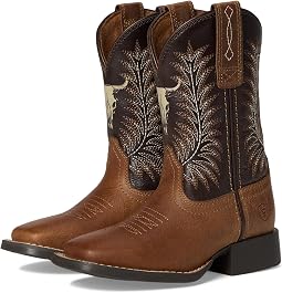 Stampede Medium Square Toe Western Boots (Toddler/Little Kid/Big Kid)
