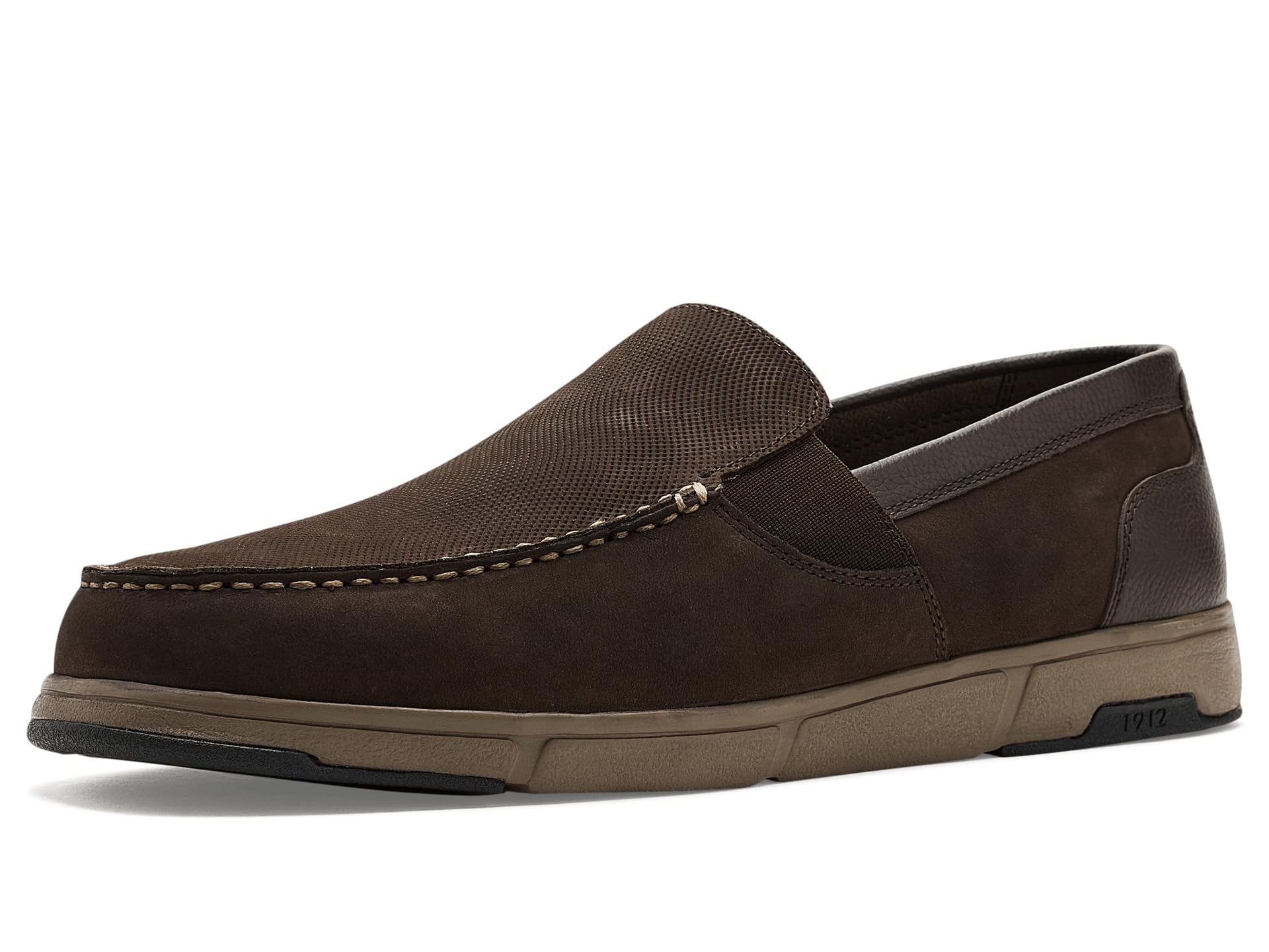 Luca Moccasin Toe Venetian Leather Slip-On Lightweight Comfortable Loafers