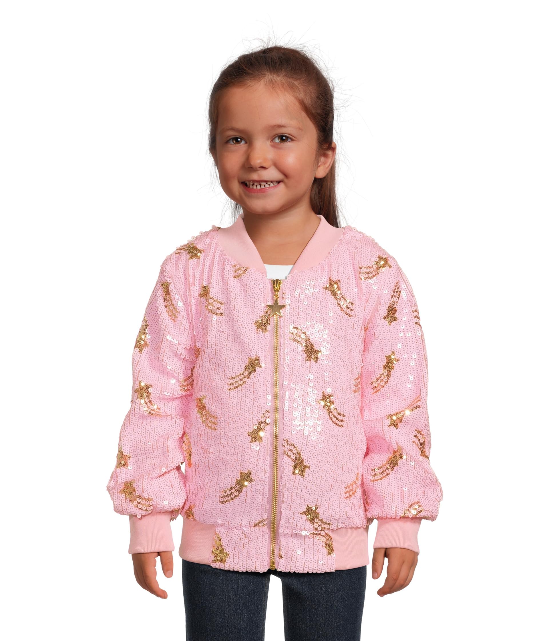 Косуха Galaxy Star Sequin Bomber (малыш/ребенок младшего возраста/ребенок старшего возраста)