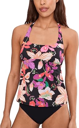 Женский купальник-танкиник Hot House Floral Square Neck