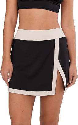 Юбка с цветными блоками bold color block